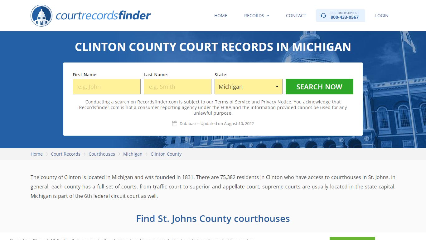 Clinton County, MI Court Records - Find Clinton Courthouses